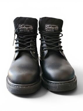 Men’s Black Lace-Up Work Boots
